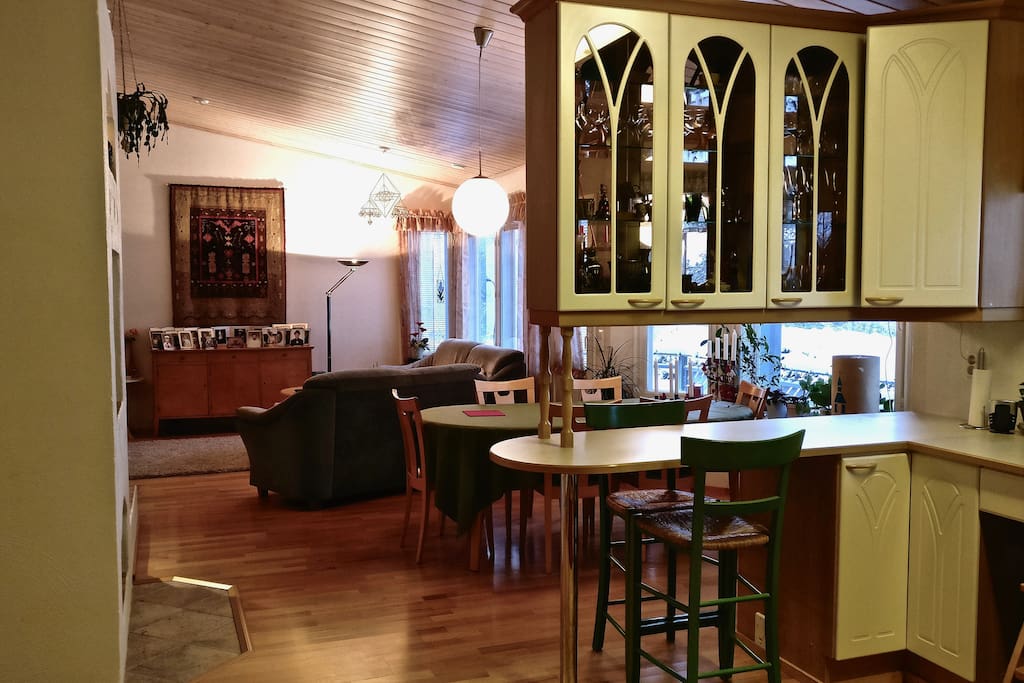View to dining and living room