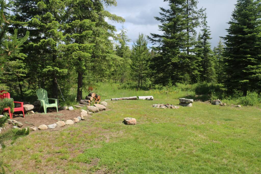 Sit and enjoy a campfire and coffee