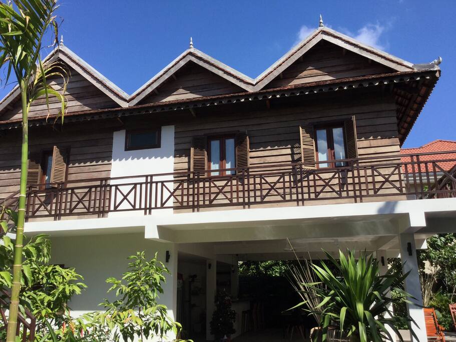 the wooden house