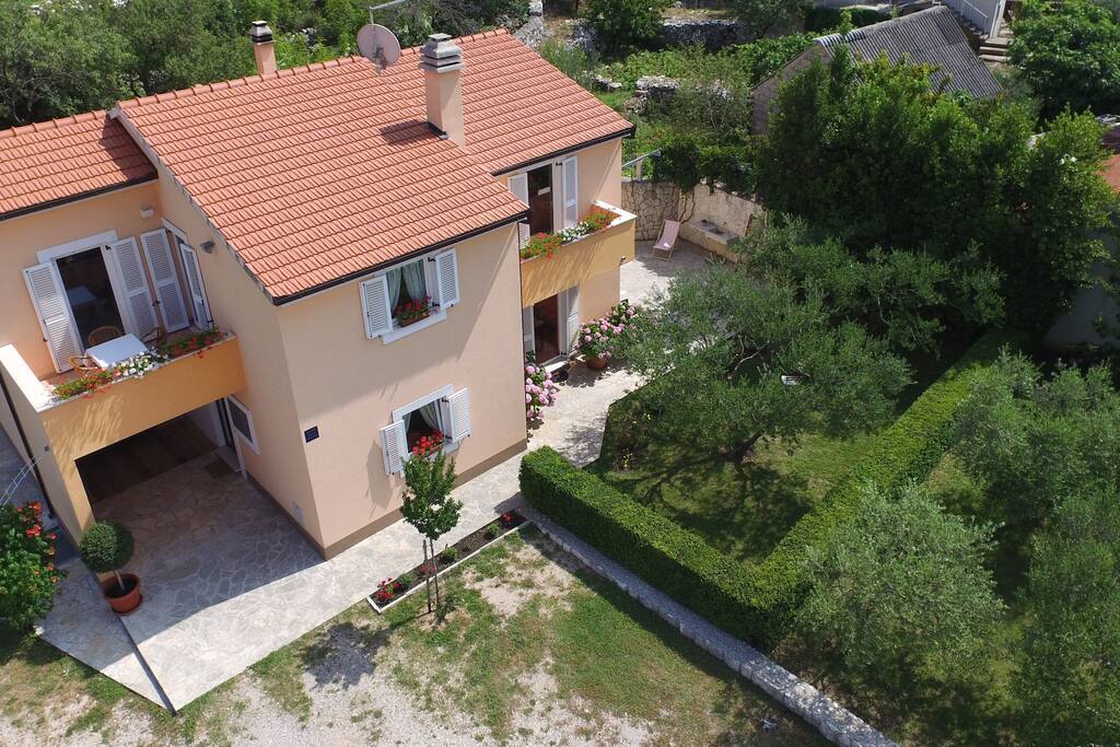 A shot of Kvasina house seen from the sky, in hope you will drop by.