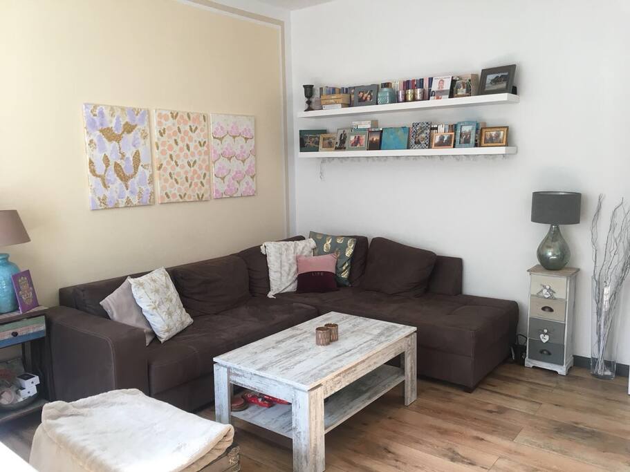 Schlafcouch im Wohnzimmer