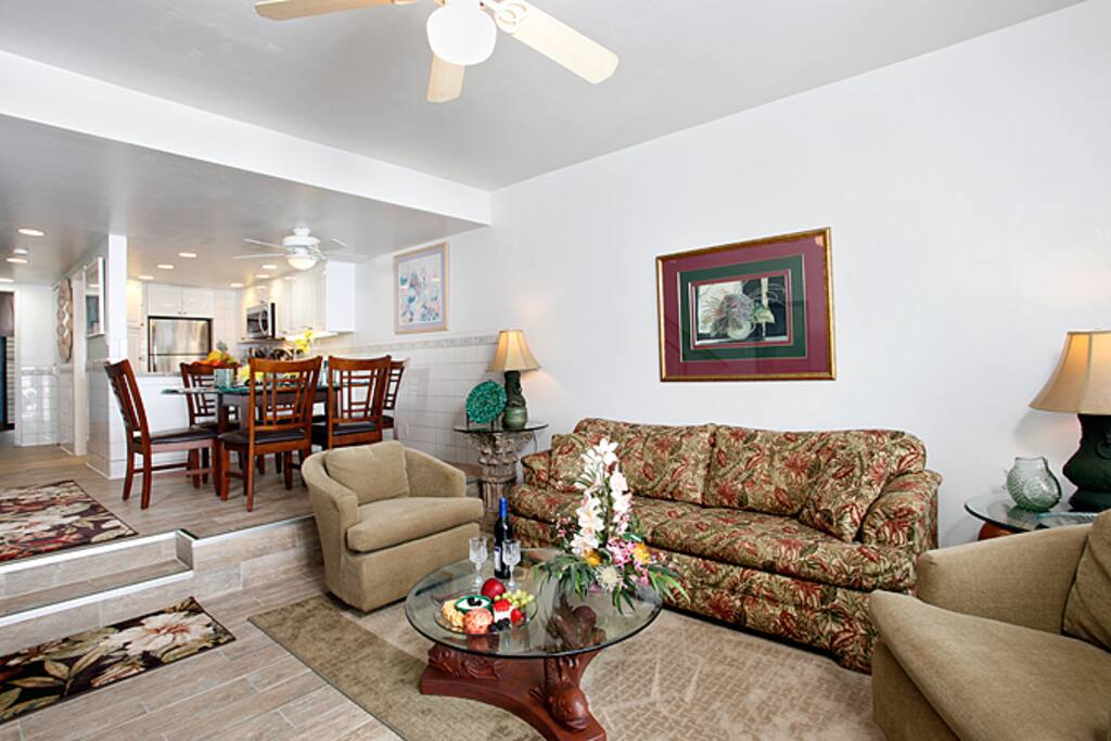 Maui has its own unique look and feel. We've captured the Pacific Rim style of the island and replicated it throughout the decor of this 3-bedroom condominium. You'll find it is elegant, yet casual enough to relax and make yourself at home.