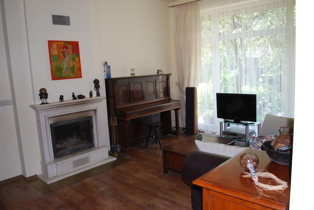 Livingroom with fireplace