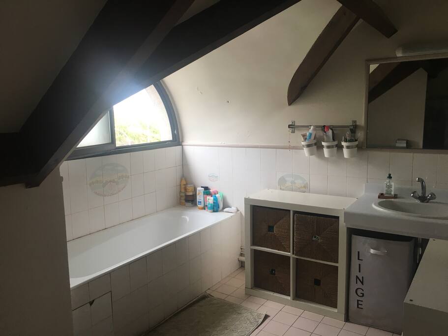 Salle de bain à partager