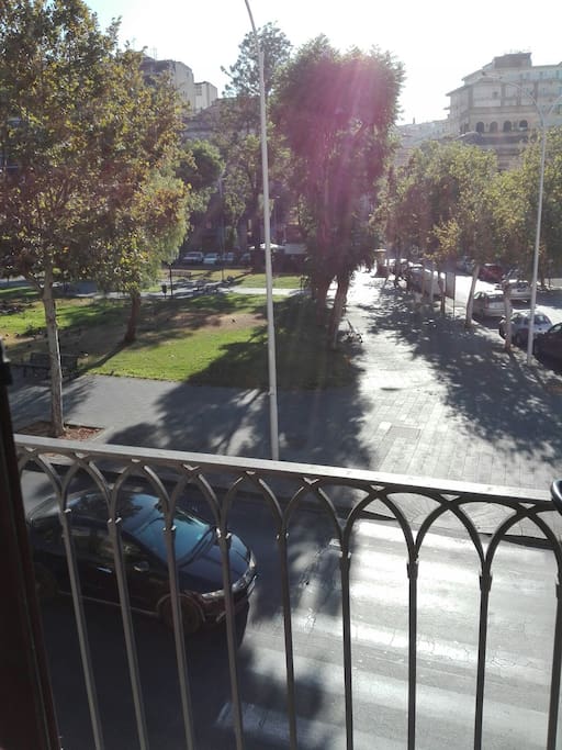 Vista della Piazza dal balcone
