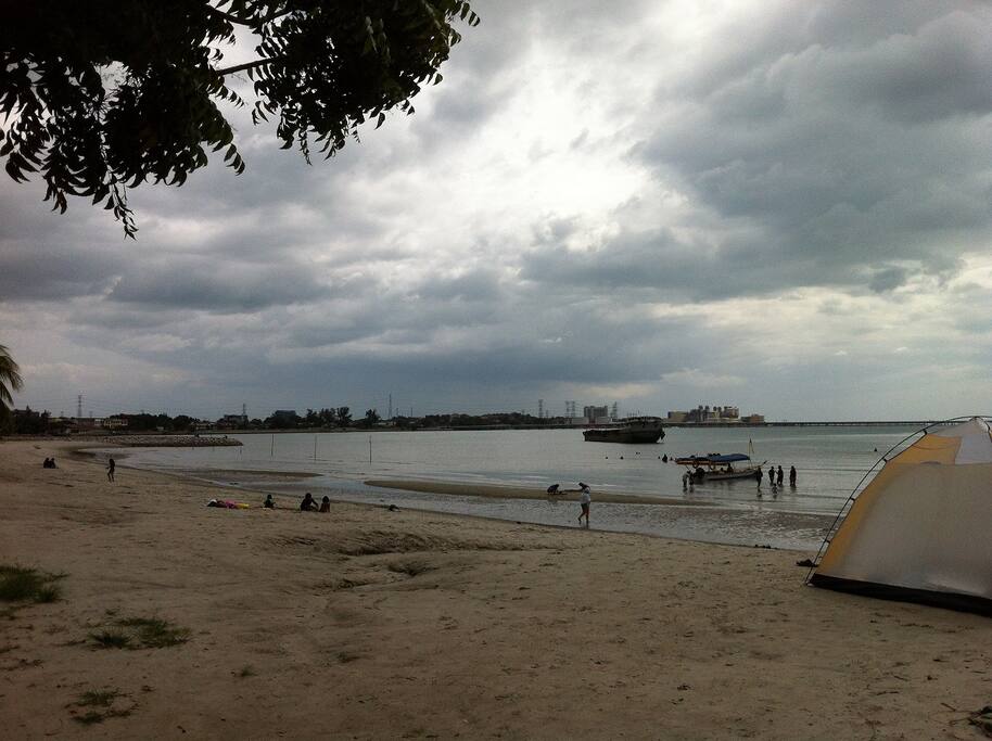 Nearest beach about 1km away from homestay