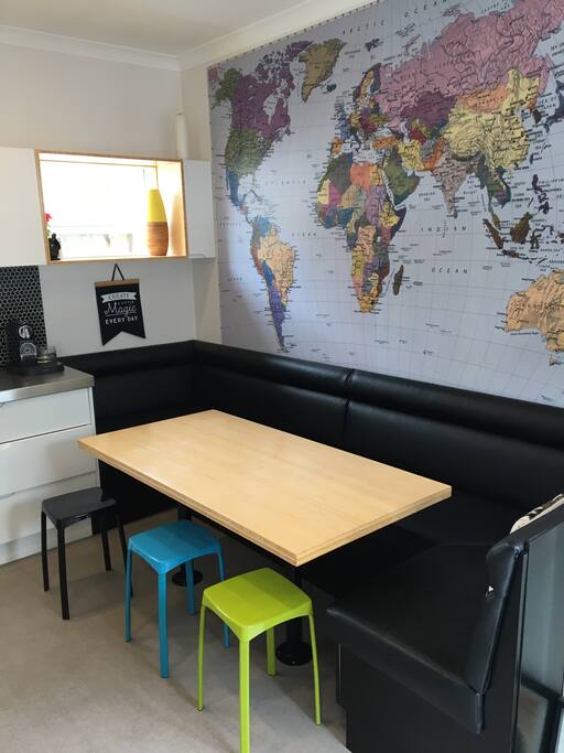 Kitchen booth - great for family dinners