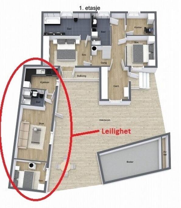 Romløsning / Floor plan