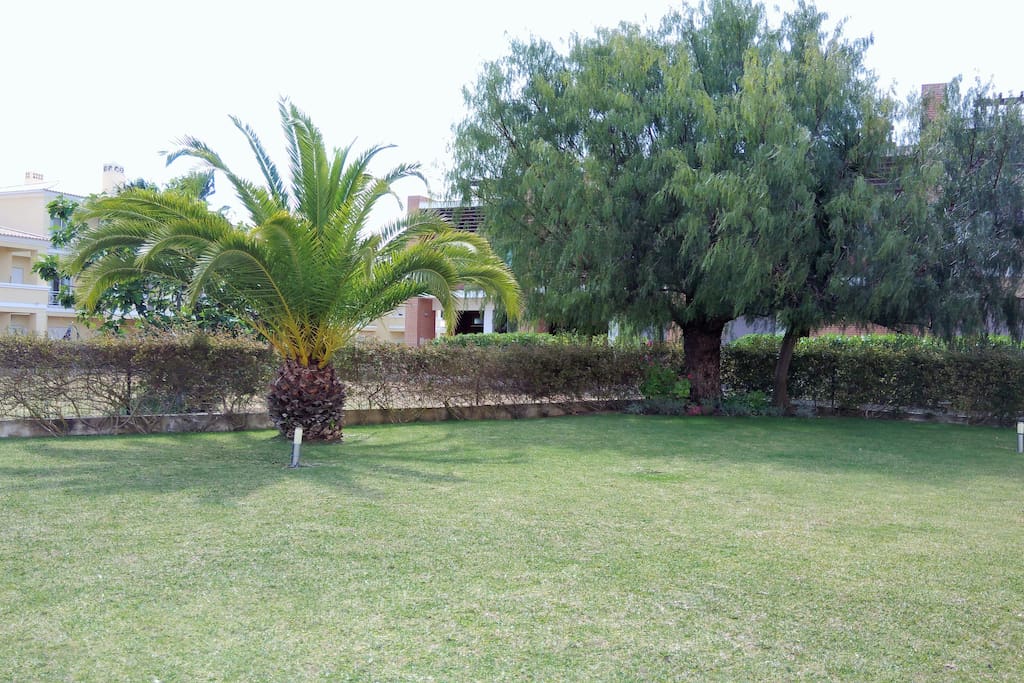 Jardin privé du condominium