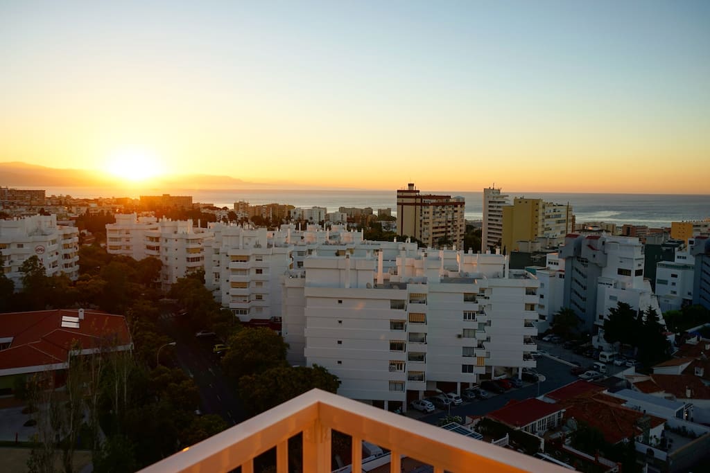Sunset from balcony