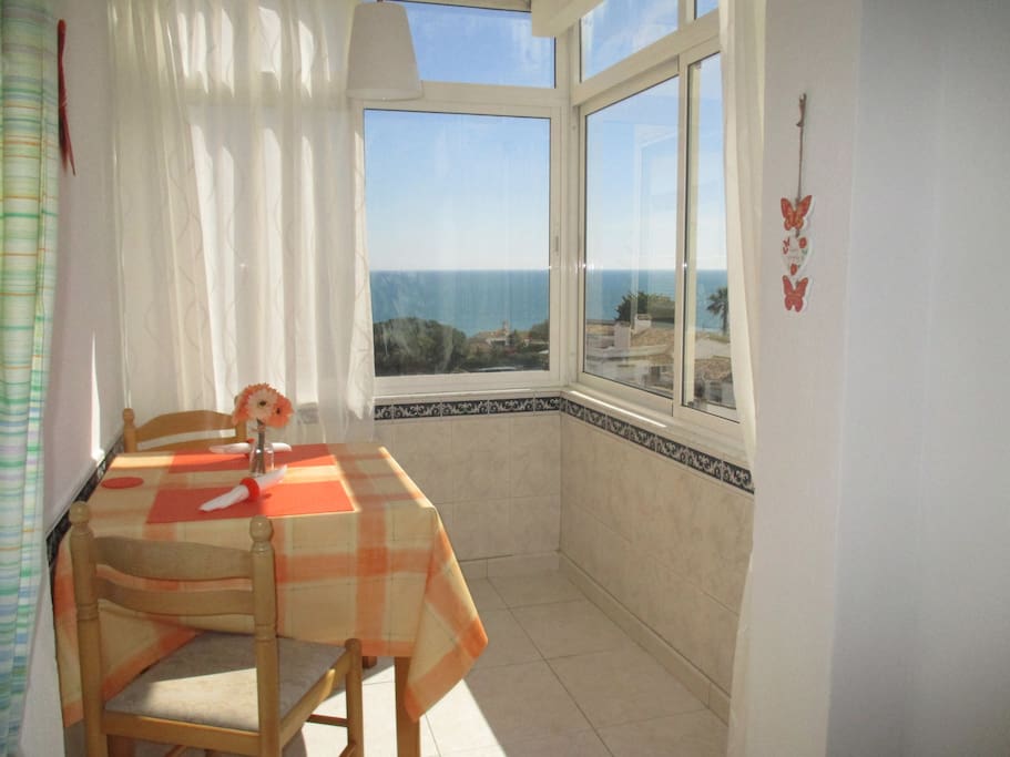 Bright and sunny terrace!