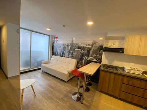 Apartment with 1 double bed, 1 sofa bed, historic center.