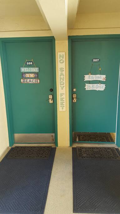 We own side by side units for families and friends to stay at the same time