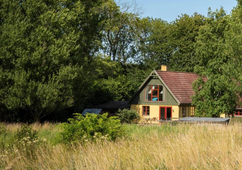 House seen from the nature plot