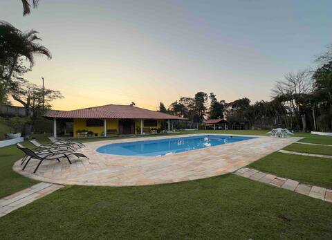 Site with pool and lake in gated community