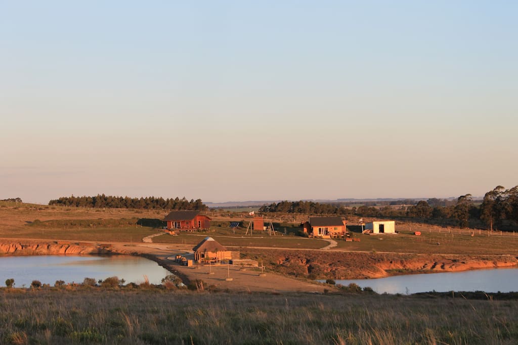 This is a view from one of the vistas looking down towards the cabins and Clubhouse bridge