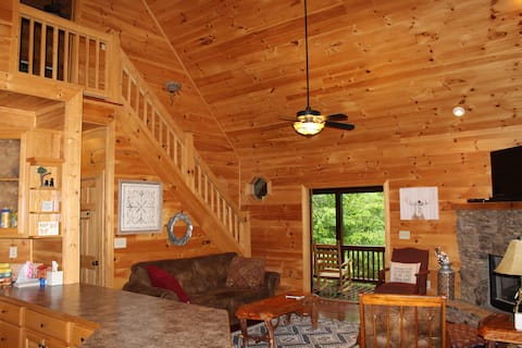 Top performing Airbnb: Blue Ridge Cabin Retreat; Amongst The Clouds in Blue Ridge