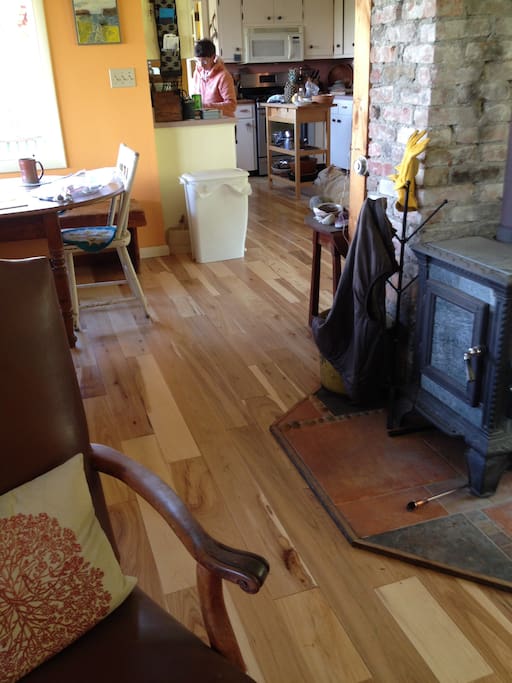 New Hickory hardwood floor