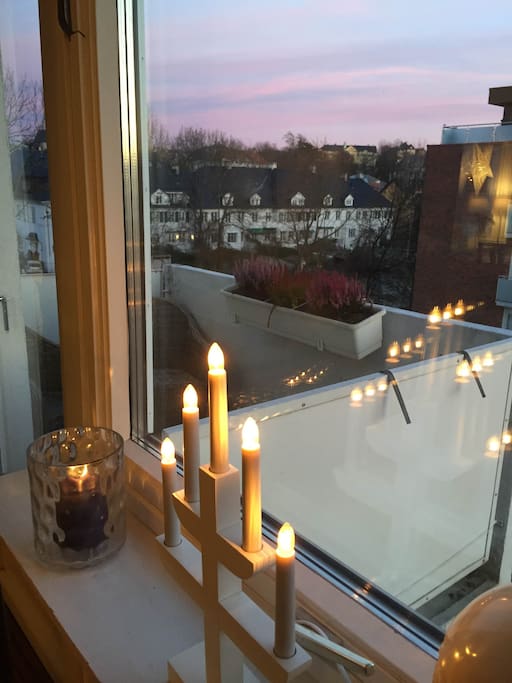 view from the living room