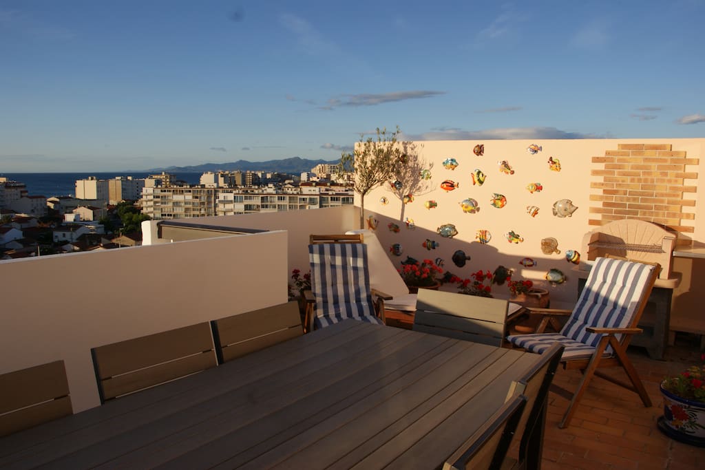 Vue sur la mer et présage de bons moments.