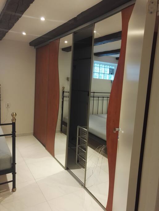 Large storage space in the bedroom