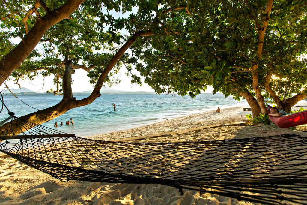 Hammock at Murex Dive Resort in Bangka Island