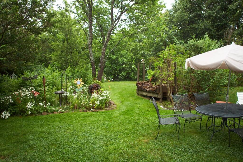 Enjoy some peace and quiet in the backyard