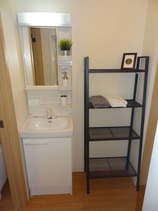 a powder room