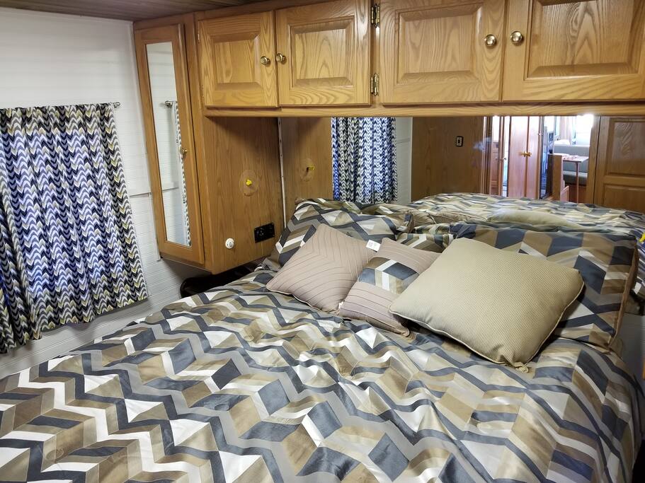 Queen sized bed