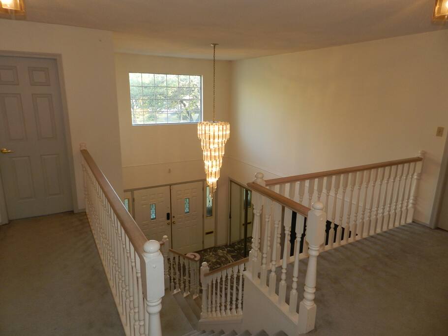 Fully carpeted upstairs