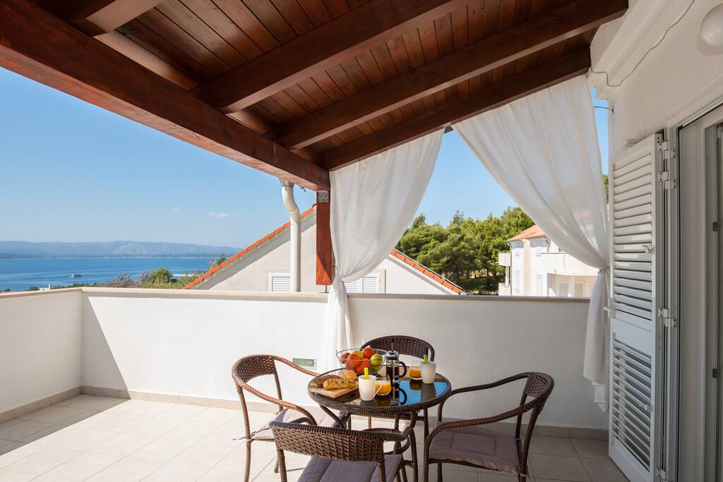 spacious terrace with amazing sea view