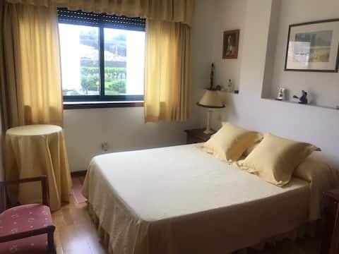 Centrally located apartment with garage space.