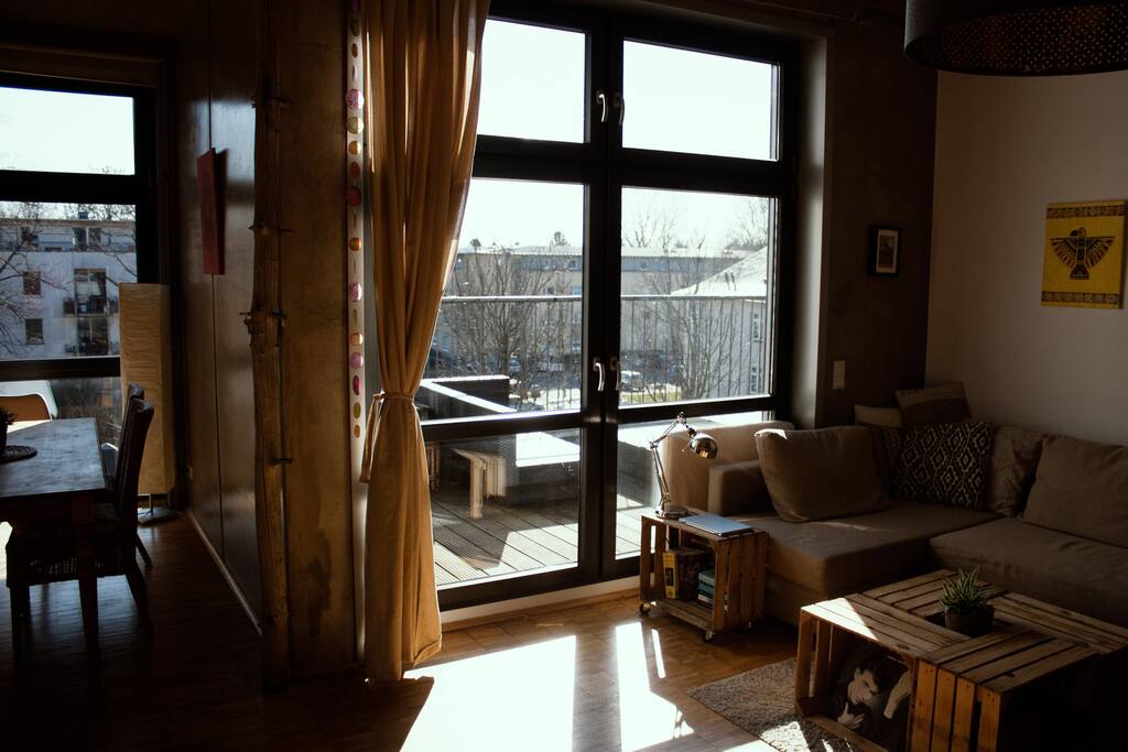 Blick auf die Terrasse