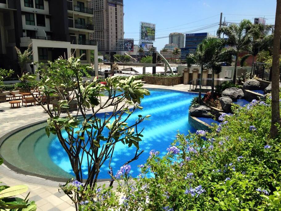 Bean shaped pool