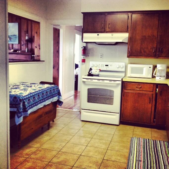 Kitchen with table