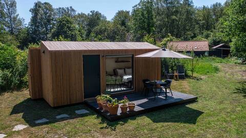 Private design cottage by the woods