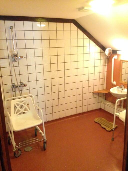 The wet room in the Old Water Mill