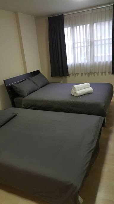Incase you come 3-4person we will prepare sofa bed for you. It's equal to queen size bed.