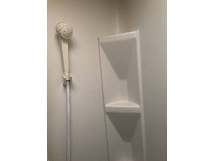 Shower with tub