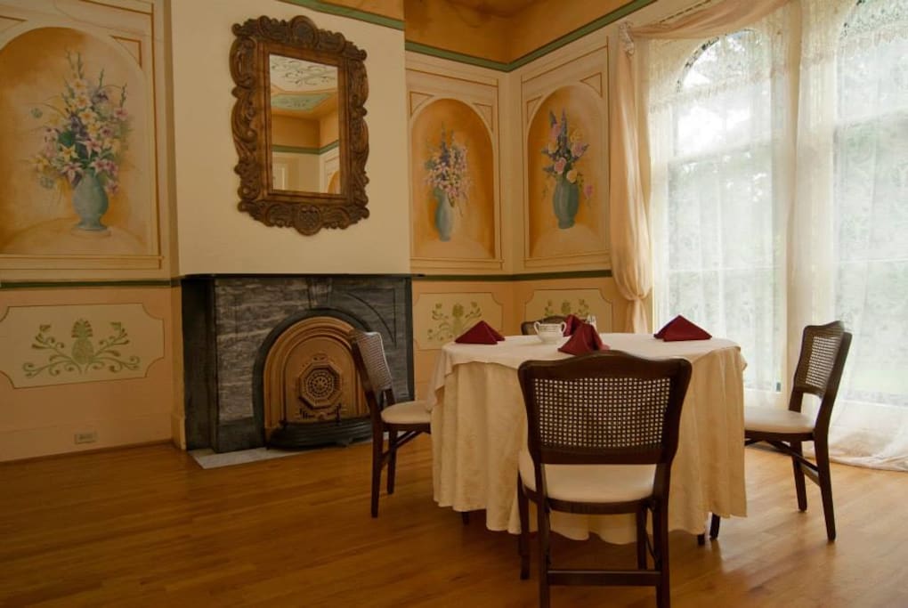 One of our two hand painted dining areas, both are identical