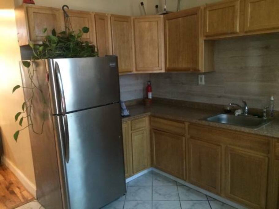 Our kitchen space.