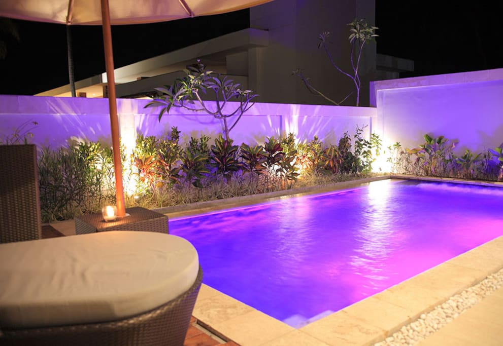 Night Scene at the pool villa