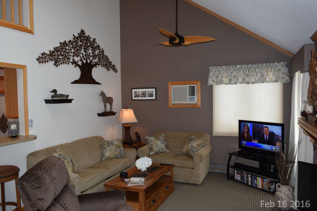 Livingroom Queen Sleeper Sofa & Twin Sleeper Oversized Chair, 3 Speed Remote Controlled Celing Fan