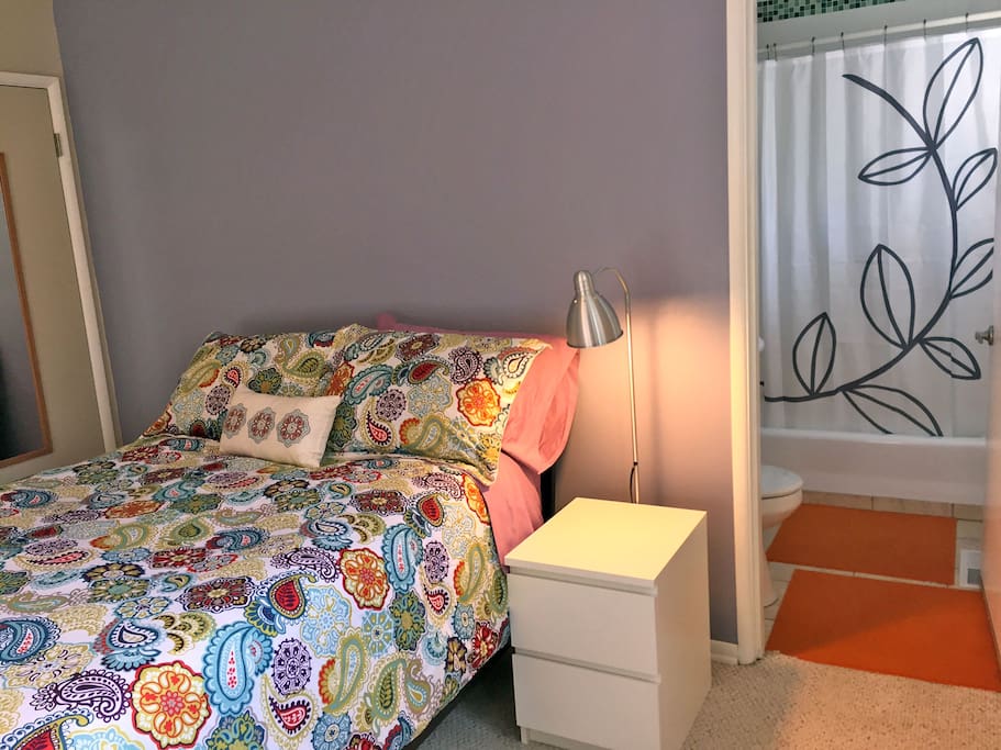 Bedside table and lighting