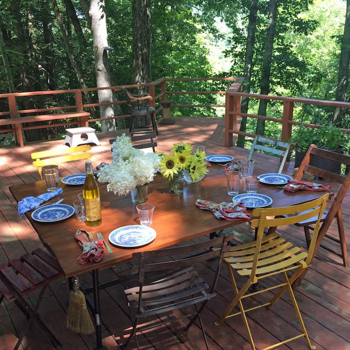 Lunch on the deck