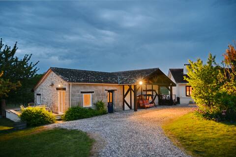 Spacious, scenic rural gite with views & pool