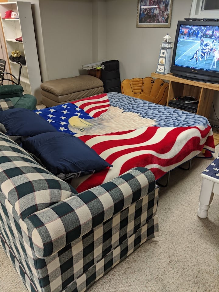 Kauč na razvlačenje u upotrebi