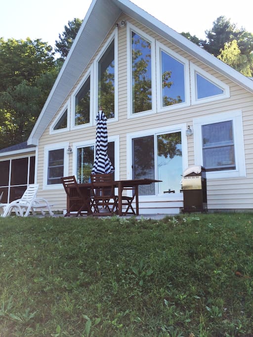 Lake side of house