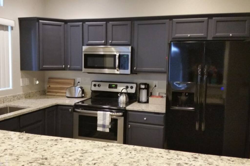 Kitchen with bar seating