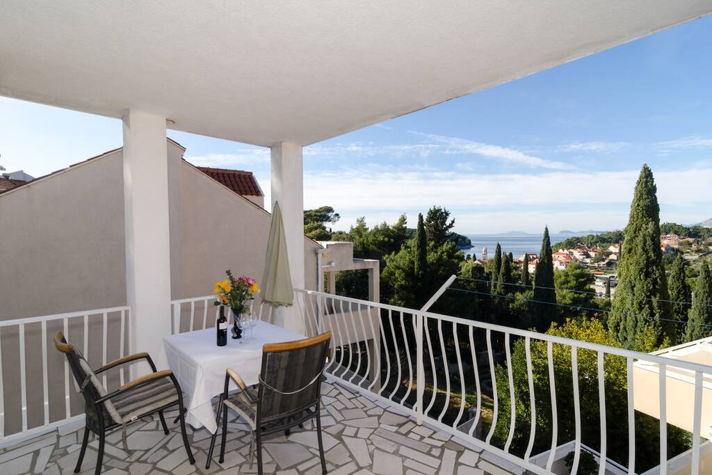 Balcony with sea view